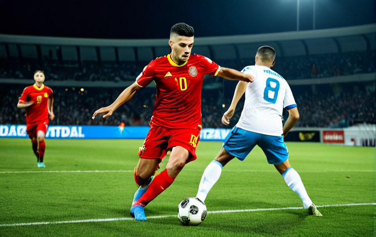 몬테네그로 출신 축구 선수 - "A serious and focused soccer coach, middle-aged, wearing a tracksuit, giving instructions to a grou... 몬테네그로 출신 축구 선수 - "A serious and focused soccer coach, middle-aged, wearing a tracksuit, giving instructions to a grou...